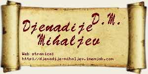Đenadije Mihaljev vizit kartica